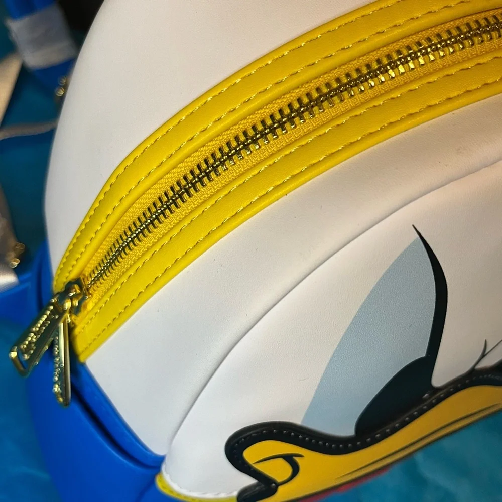 RARE Disney Parks Loungefly Backpack - Donald Duck UV Reactive 90th Anniversary - Picture 3 of 3